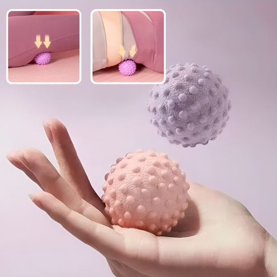 balle massage rose mains yoga ball soulage mains