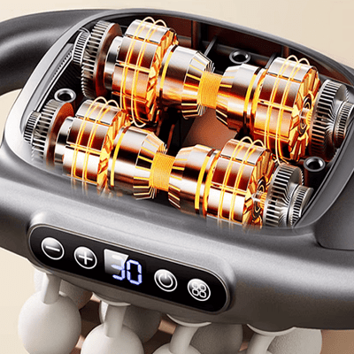 Appareil Massage - High - FrequencyBodyMassage™ - Gris 8 têtes - novabodyzen