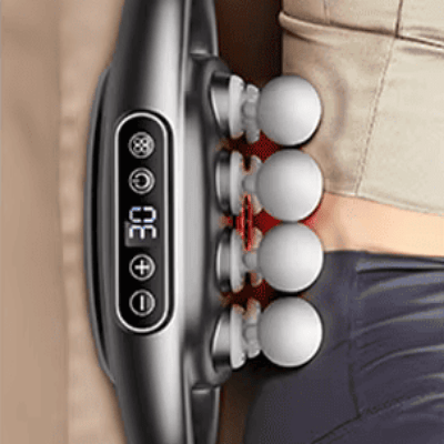 Appareil Massage - High - FrequencyBodyMassage™ - Gris 8 têtes - novabodyzen