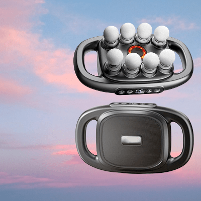 Appareil Massage - High - FrequencyBodyMassage™ - Gris 8 têtes - novabodyzen