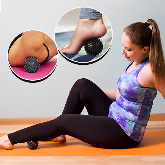 balle massage fille mollet