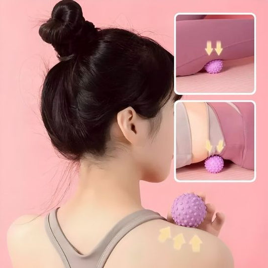 balle massage rose mains cible noeuds