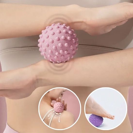 balle massage rose mains yoga ball