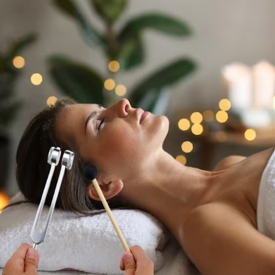 diapason guerison acoustique massage therapie