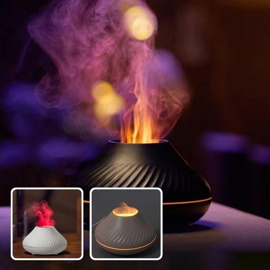 diffusseur huille essentielle veilleuse flamme