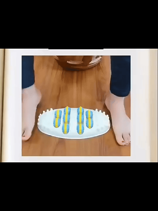 rouleau massage acupression plantaire relaxation