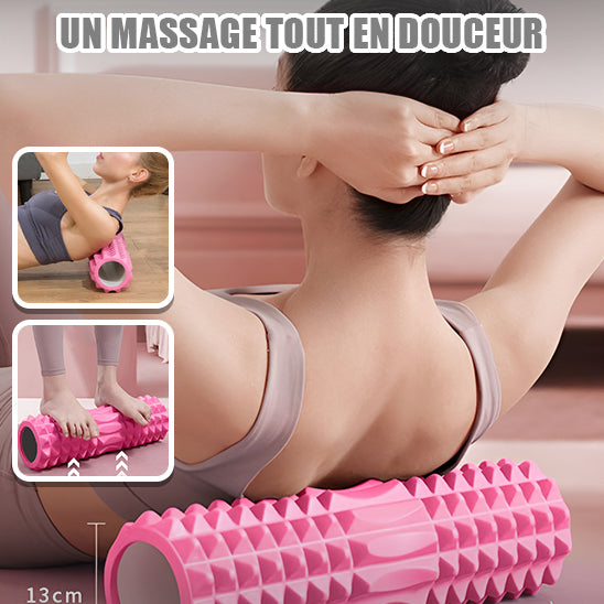 rouleau massage dos jambes yoga fitness bonne circulation