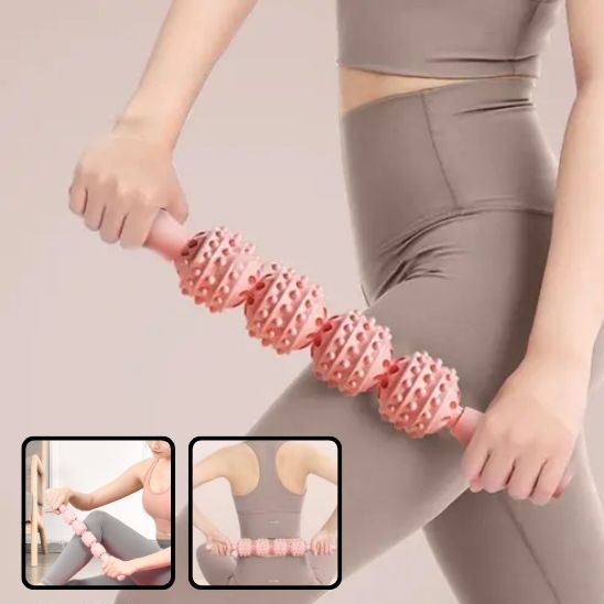 rouleau massage minceur baton yoga