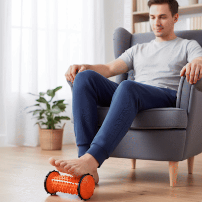 rouleau massage pied relief circulation sanguine