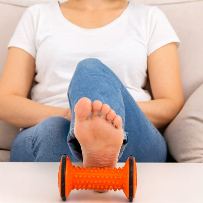 rouleau massage pied relief soulage douleur